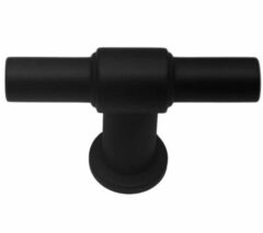 T-greep 55 mm mat zwart
