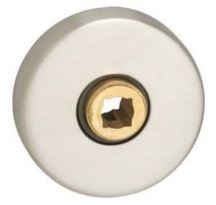 Impresso Rond rozet, RVS (2 stuks)