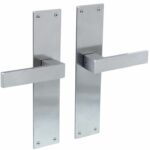 Deurkruk Amsterdam Met Renovatieschild Blind RVS