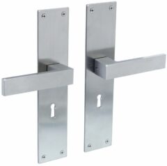 Deurkruk Amsterdam Met Renovatieschild SL56 RVS