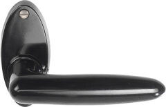 Set deurklinken Bakeliet inclusief ovale rozetten