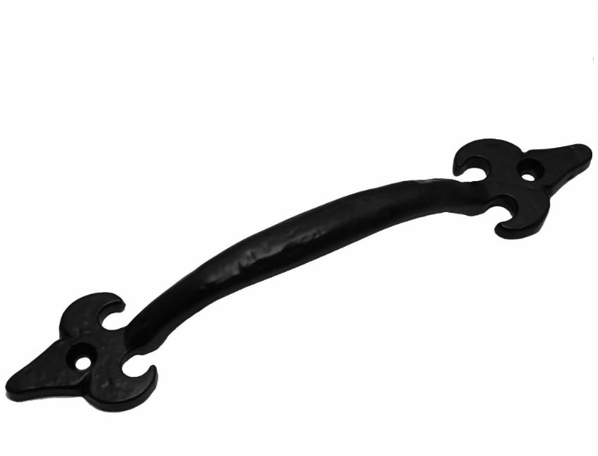 Vaste handgreep ijzer zwart 168 mm