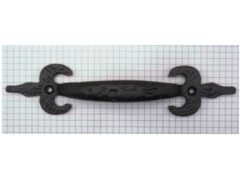 Vaste handgreep ijzer zwart 180 mm