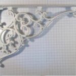 Plankdrager rustiek ijzer wit 205 x 275 mm