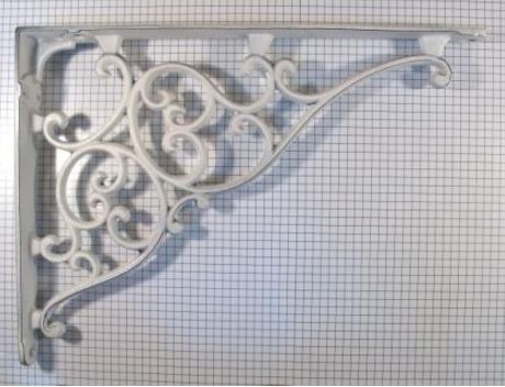 Plankdrager rustiek ijzer wit 205 x 275 mm