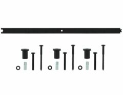 Tussenrail 90 cm tbv schuifdeursysteem mat zwart