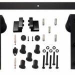 Schuifdeur Systeem 2 Meter staal mat zwart