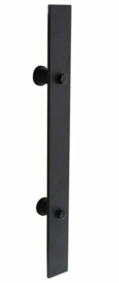 Deurgreep Plat 400 x 40 mm Mat Zwart