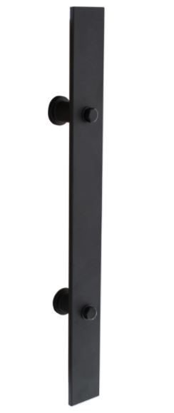 Deurgreep Plat 400 x 40 mm Mat Zwart