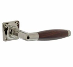 Intersteel deurklink Ton nikkel/palissander inclusief rozetten