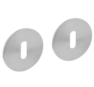 Intersteel sleutelplaatjes Rond Plat Met Magneet RVS