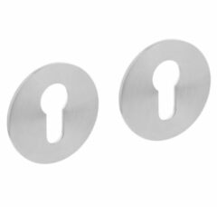 Intersteel PC-Plaatjes Rond Plat Met Magneet RVS