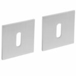 Intersteel sleutelplaatjes Vierkant Plat Met Magneet RVS