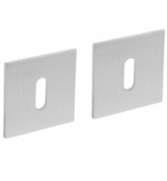 Intersteel sleutelplaatjes Vierkant Plat Met Magneet RVS