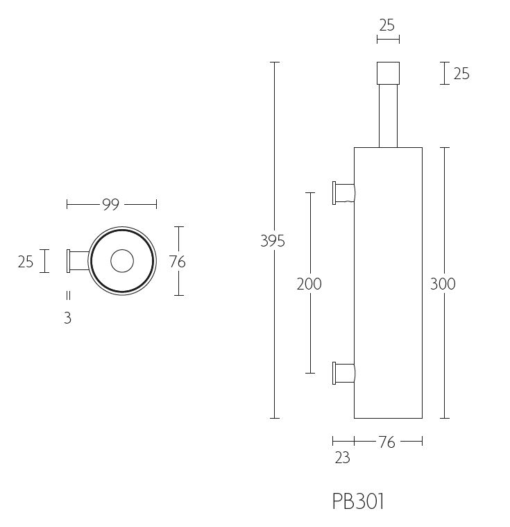 Toiletborstelhouder PIET BOON PB301 mat zwart - Afbeelding 2