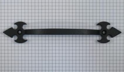 Vaste handgreep ijzer zwart 172 mm