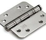 Kogellagerscharnier doorgezet 89x89 mm ronde hoek losse pen