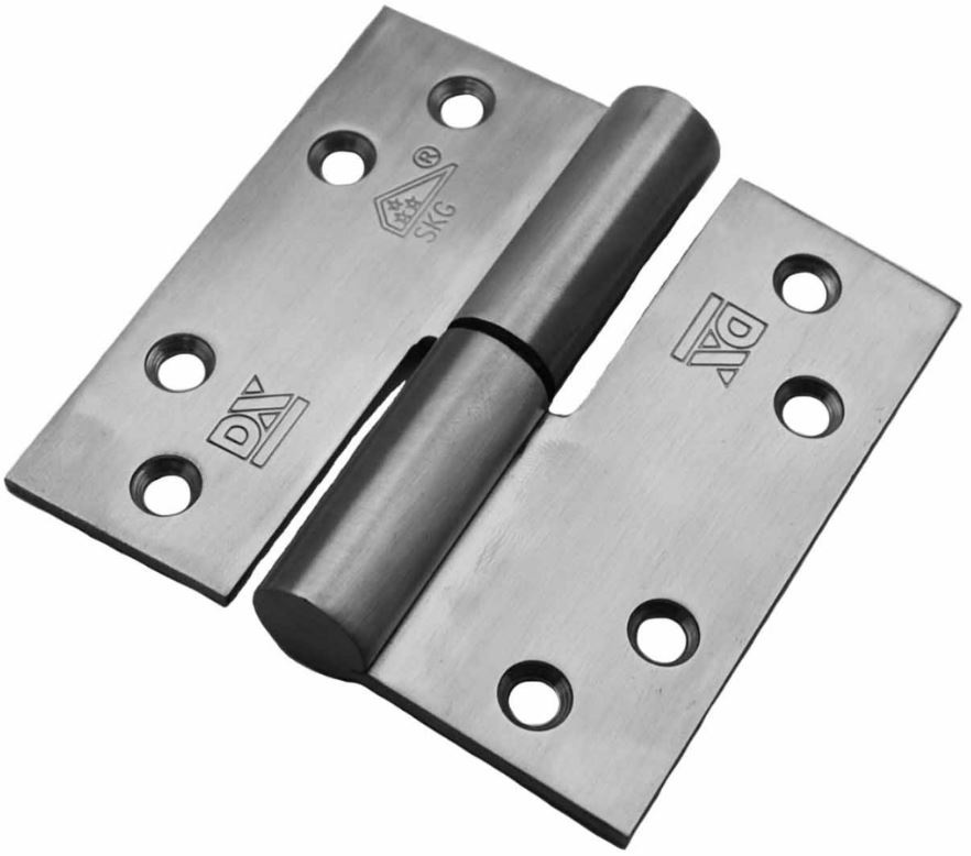 SKG3 Kogelstift paumelle Rechte hoek 89x89 mm links RVS