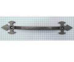 Vaste handgreep ijzer blank gelakt 172 mm