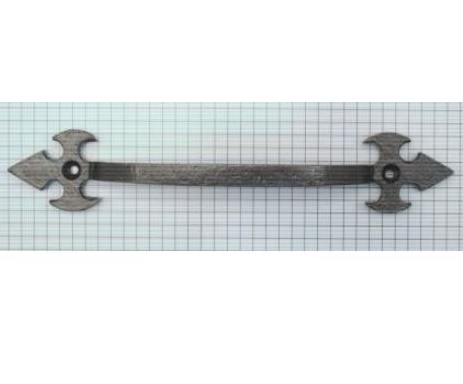 Vaste handgreep ijzer blank gelakt 172 mm