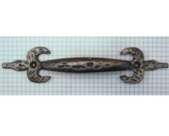 Vaste handgreep ijzer blank gelakt 180 mm