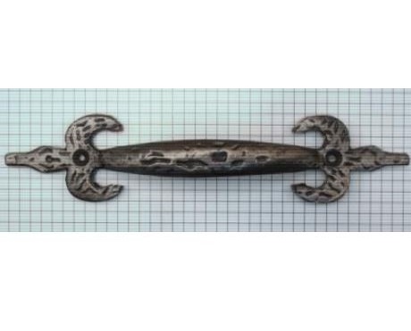 Vaste handgreep ijzer blank gelakt 180 mm