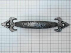 Vaste handgreep ijzer blank gelakt 125 mm