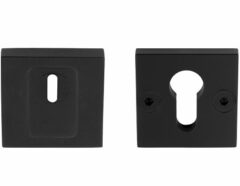 SQUARE LSQVEIL-C-KT SKG3 Veiligheid-rozet vierkant + kerntrekbeveiliging Mat Zwart