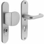 Intersteel Veiligheidsbeslag PC55 met kerntrek beveiliging greep/kruk SKG3 Aluminium F1