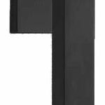 Draaikiepgarnituur SQUARE LSQIDK Rechts Mat Zwart