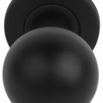 Voordeurknop BASIC LB501D Draaibaar op Rozet Mat Zwart