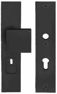 Veiligheidsbeslag met kerntrek beveiliging SQUARE LSQ60-50KT knop/kruk SKG*** Zwart PC92
