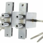 Set van 2 Nemef Veiligheidsbijzetsloten 1008 Stersleutel