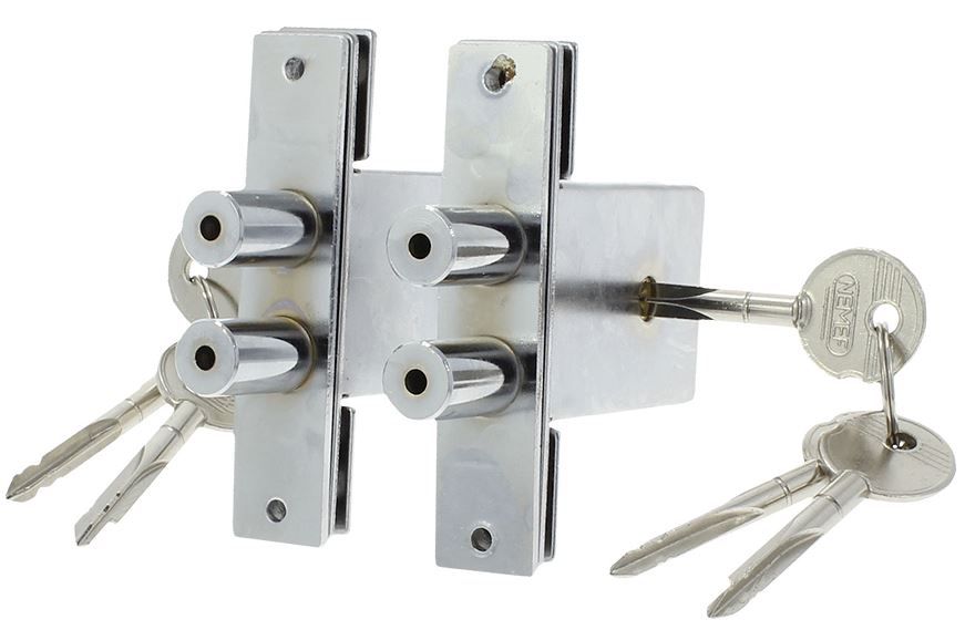 Set van 2 Nemef Veiligheidsbijzetsloten 1008 Stersleutel