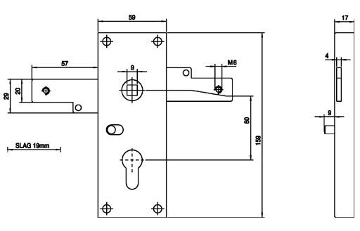 Nemef garagedeurslot 1806/02 - Afbeelding 2