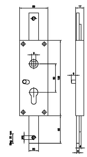 Nemef garagedeurslot 1804/B - Afbeelding 2