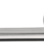 Gatdeel Links Deurkruk BASIC LBII-19 op ronde rozet Mat RVS