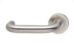 Gatdeel links Deurkruk Rond op Rond Rozet RVS