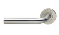 Gatdeel Links Deurkruk Recht op Rond Rozet RVS