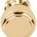 Knopkruk BOSCO LZ200PD op rozet Messing Ongelakt