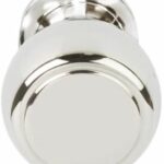 Voordeurknop BOSCO LZ200V Vast op Rozet Gepolijst RVS