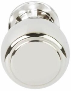 Voordeurknop BOSCO LZ200V Vast op Rozet Gepolijst RVS