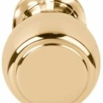 Voordeurknop BOSCO LZ200V Vast op Rozet Messing Ongelakt