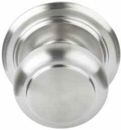 Voordeurknop BOSCO LZ201V Vast op Rozet RVS