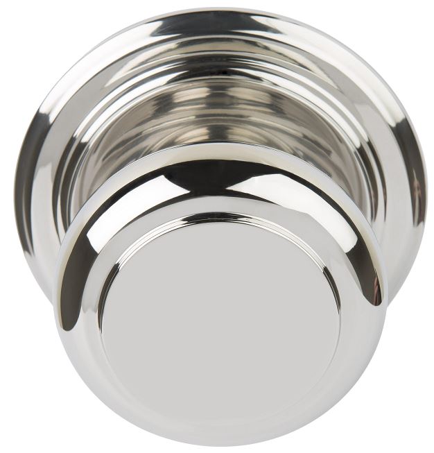 Voordeurknop BOSCO LZ201V Vast op Rozet Gepolijst RVS