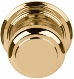 Voordeurknop BOSCO LZ201V Vast op Rozet Messing Ongelakt