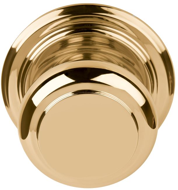 Voordeurknop BOSCO LZ201V Vast op Rozet Messing Ongelakt