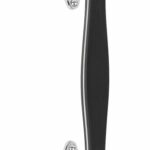 Deurgreep BOSCO LZ185 Gepolijst RVS/Mat Zwart