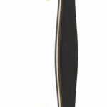 Deurgreep BOSCO LZ185 Messing Ongelakt/Mat Zwart