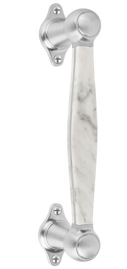 Deurgreep BOSCO LZ185 Mat RVS/Marmer